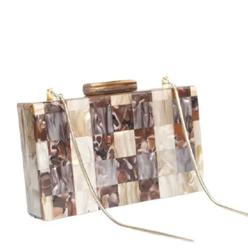 Акриловая сумка через плечо известного классического бренда, дизайнерская сумка через плечо с лоскутным клапаном, маленькая мини-сумочка для вечеринки для девочек
