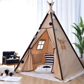Детская палатка, однотонная игровая комната в помещении, детский Альпинистский домик, игрушечный замок принцессы, украшение для дома