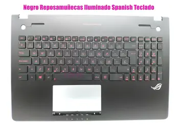 Испанская черная клавиатура с подставкой для рук и подсветкой для Asus N56JK/G56JK/G56JR Teclado 90NB06D5-R31SP0