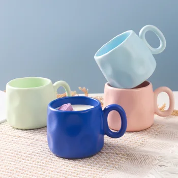Керамическая кофейная чашка Klein Blue, Кружка для молока, керамическая чашка для воды, подарочная чашка высокого качества