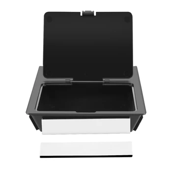Коробка для хранения Центральной консоли, аксессуары для Honda Civic 10Th 2021 2020 2019 2018 2017 2016, черный