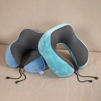 Модная детская U-образная мягкая подушка для шеи, подушки из пены с эффектом памяти, детская подушка для путешествий на открытом воздухе, защита головы ребенка