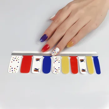 Наклейки для дизайна ногтей 20 Наклеек Nail3D Трехмерный Клей для бронзирования Ногтей Аксессуары Летняя наклейка Дешевые товары Гибрид