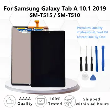 Оригинал для Samsung Galaxy Tab A 10.1 2019 T515/T510 Замена дигитайзера с сенсорным экраном, стеклянной панели и ЖК-дисплея в сборе